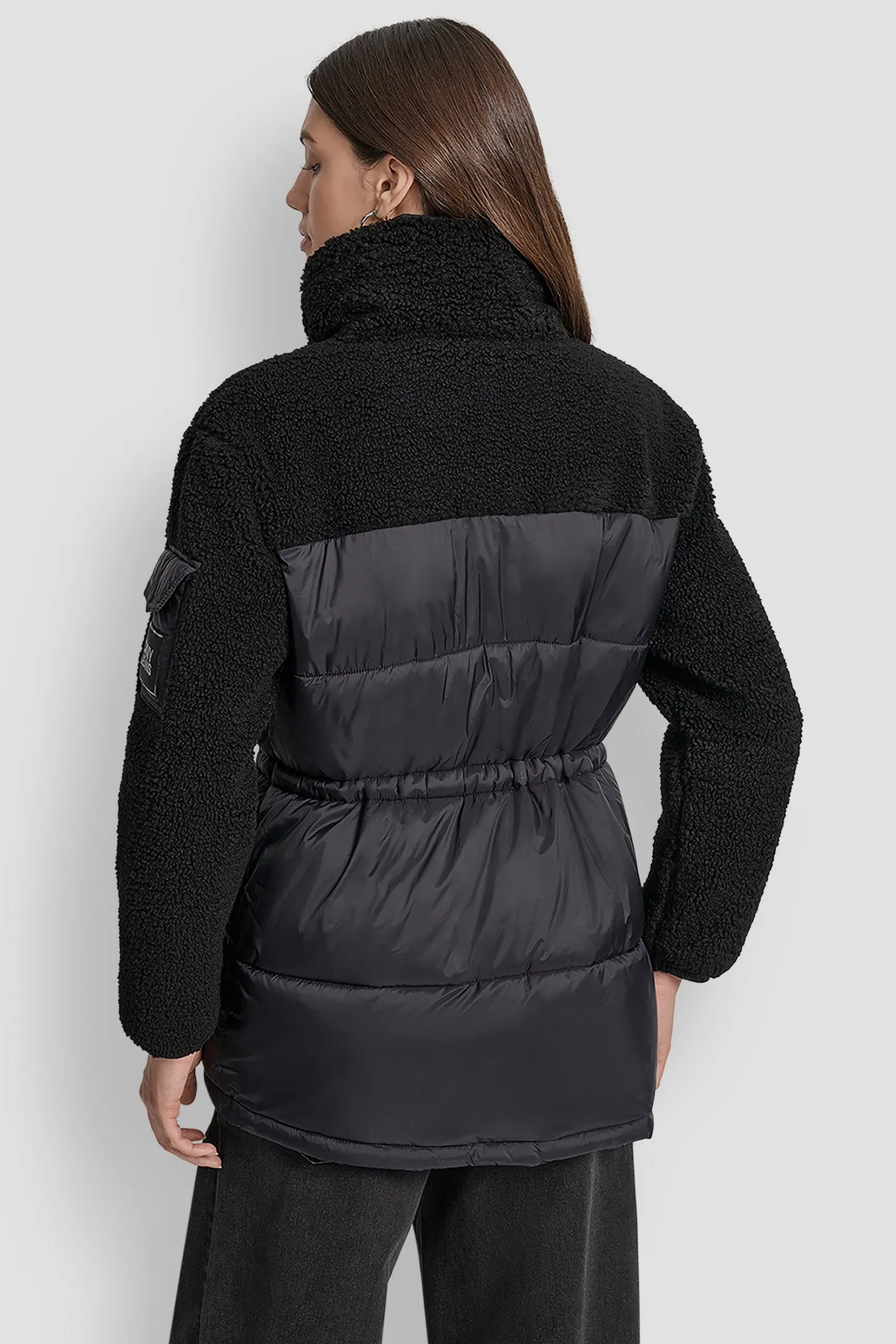SHERPA PANELED PUFFER COAT sold by DKNY product image thumbnail 2