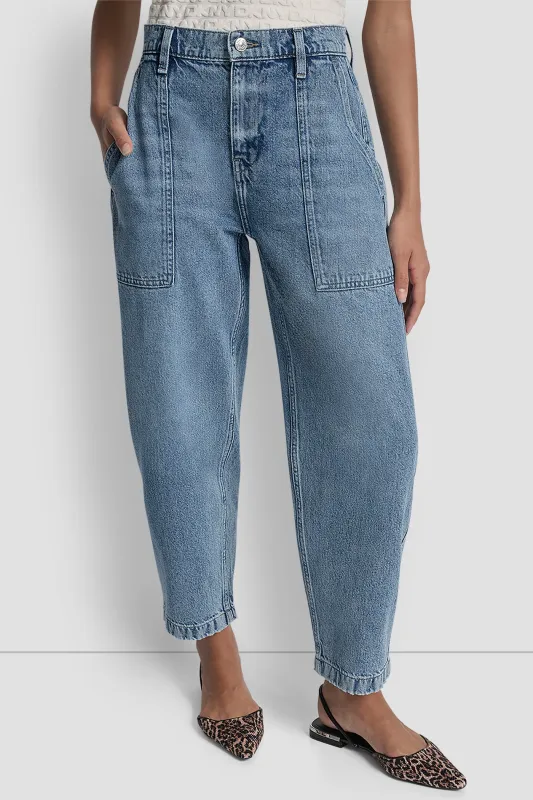 HIGH-RISE UTILITY BARREL LEG sold by DKNY