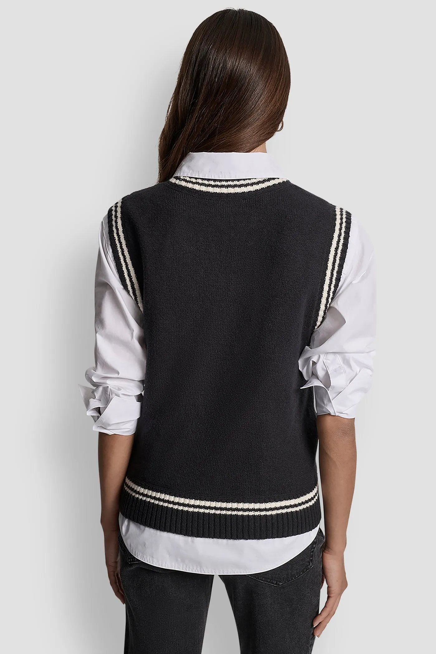LOGO-JACQUARD SWEATER VEST sold by DKNY product image thumbnail 2