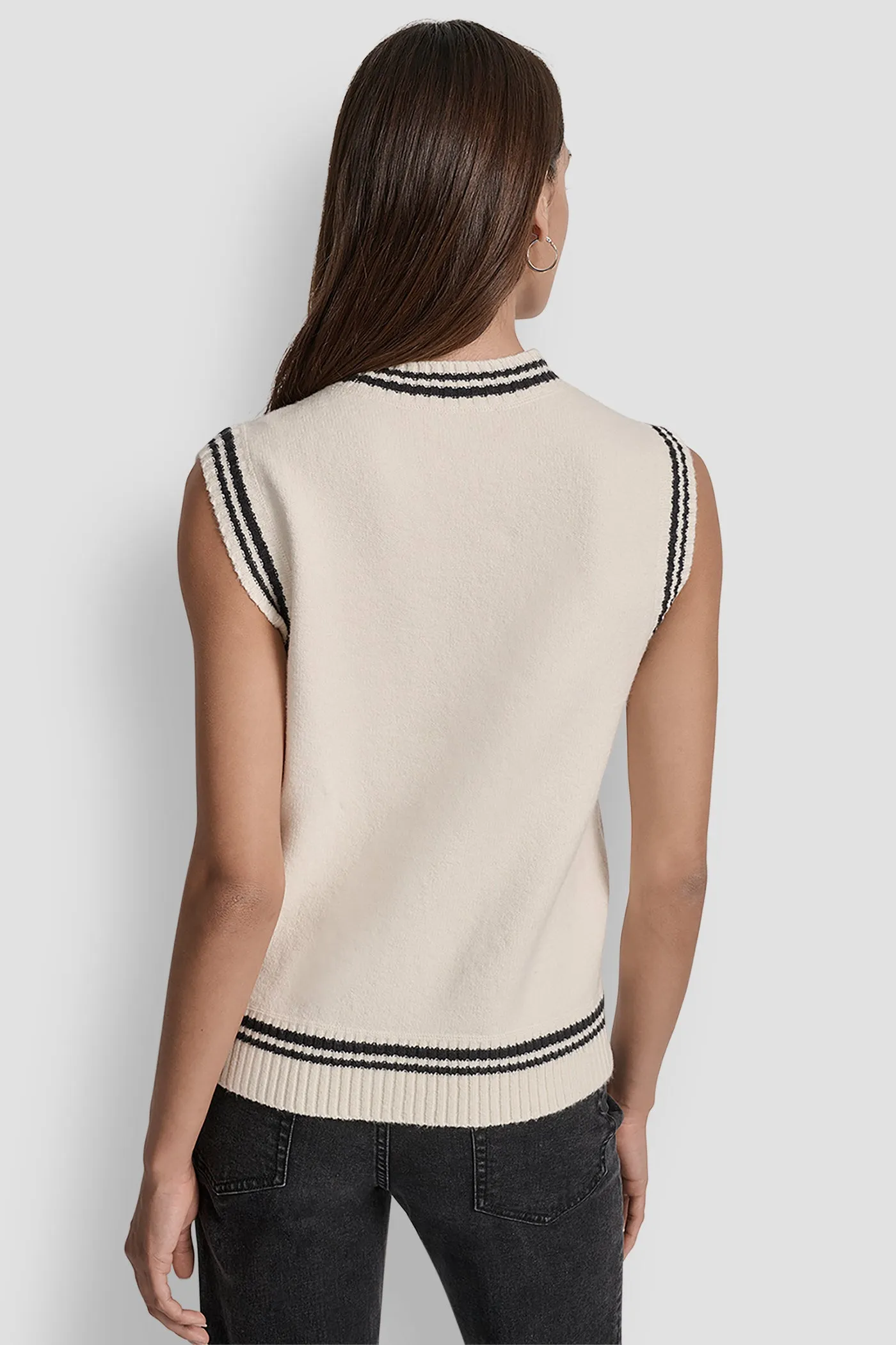 LOGO-JACQUARD SWEATER VEST sold by DKNY product image thumbnail 2