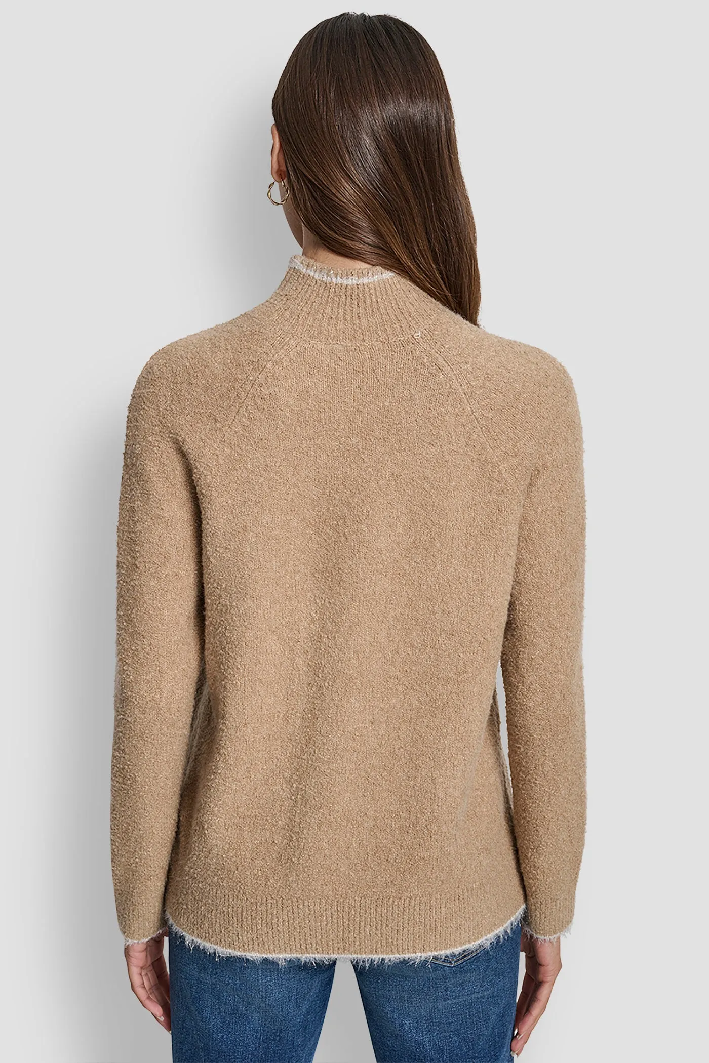 DKNY TINSEL LOGO LONG SLEEVE RAGLAN SWEATER sold by DKNY product image thumbnail 2