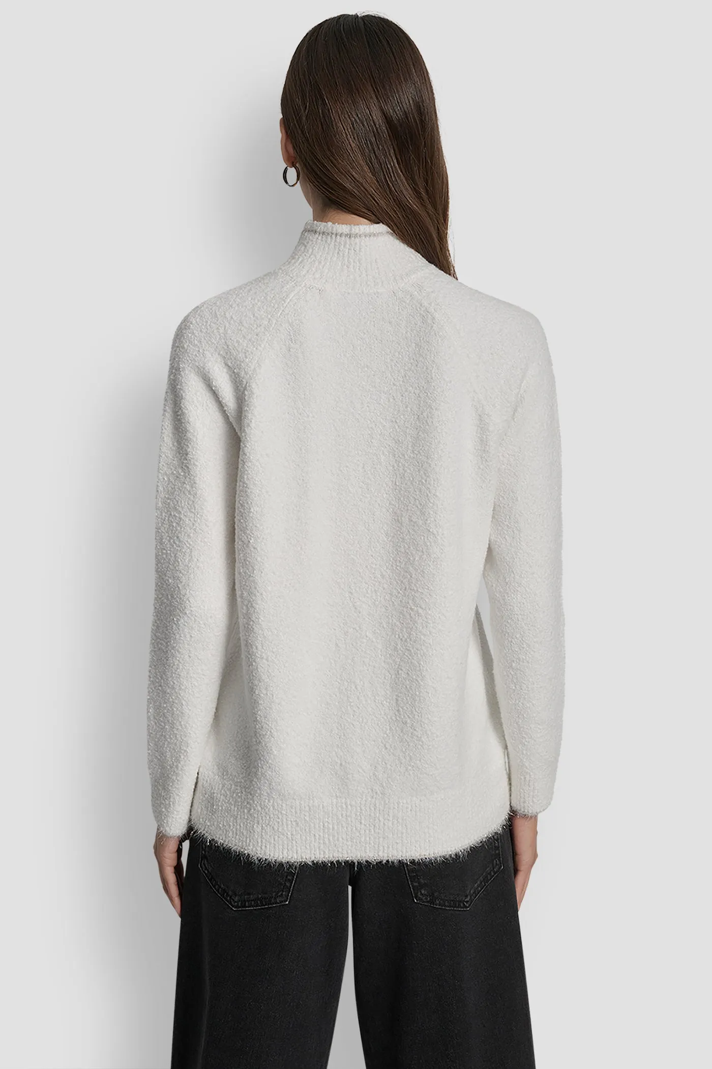 DKNY TINSEL LOGO LONG SLEEVE RAGLAN SWEATER sold by DKNY product image thumbnail 2