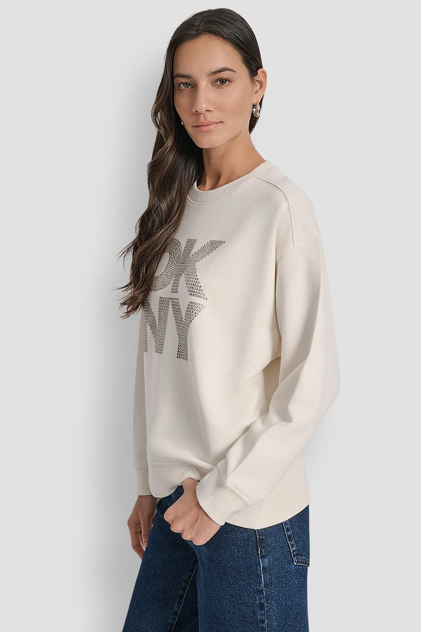 EMBELLISHED LOGO SWEATSHIRT sold by DKNY product image thumbnail 3