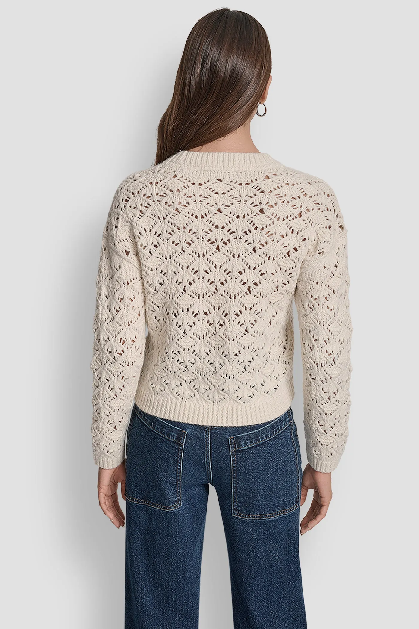 POINTELLE STITCH SWEATER sold by DKNY product image thumbnail 2