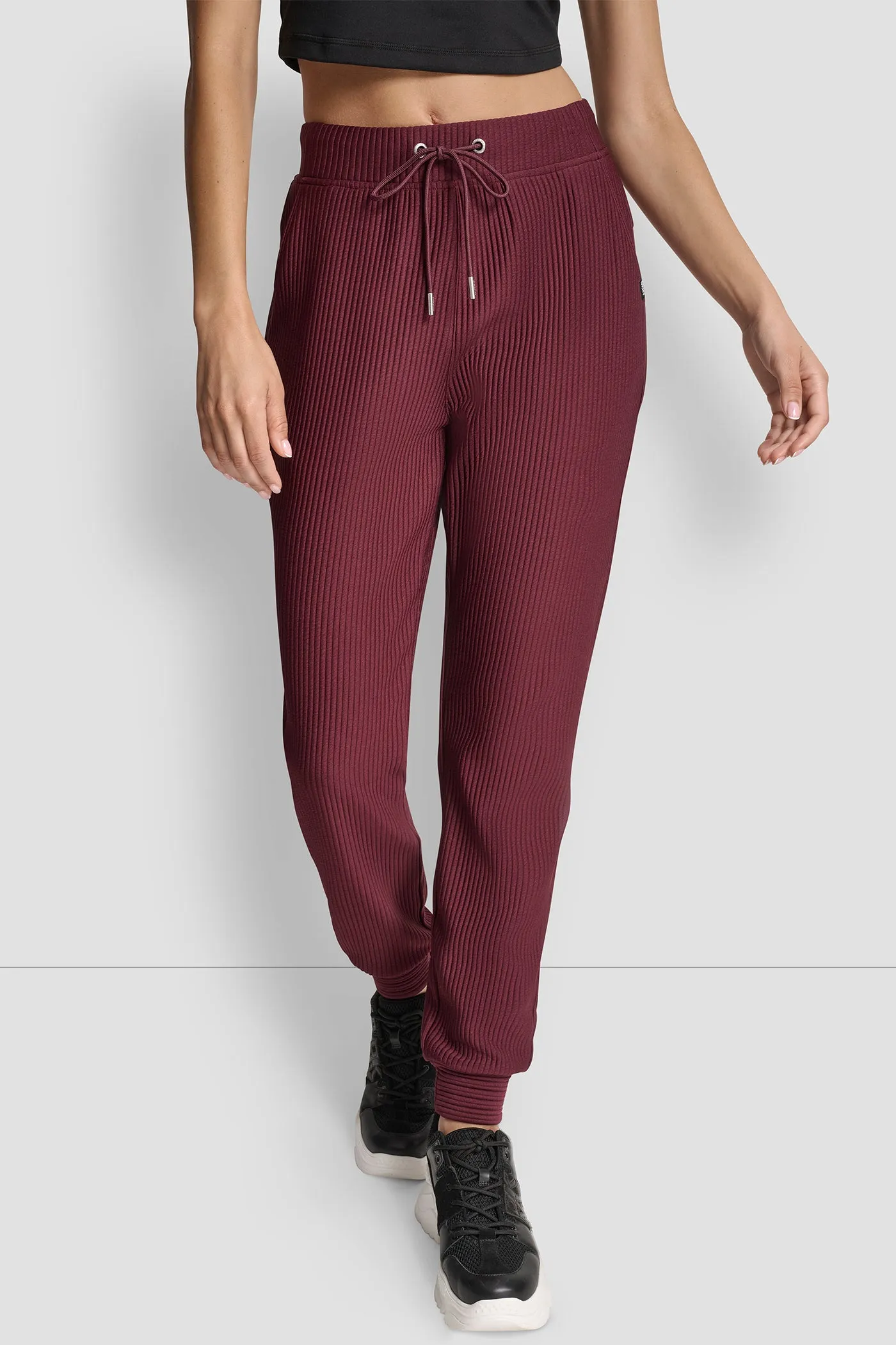HIGH-RISE RIB-KNIT JOGGER sold by DKNY product image thumbnail 3