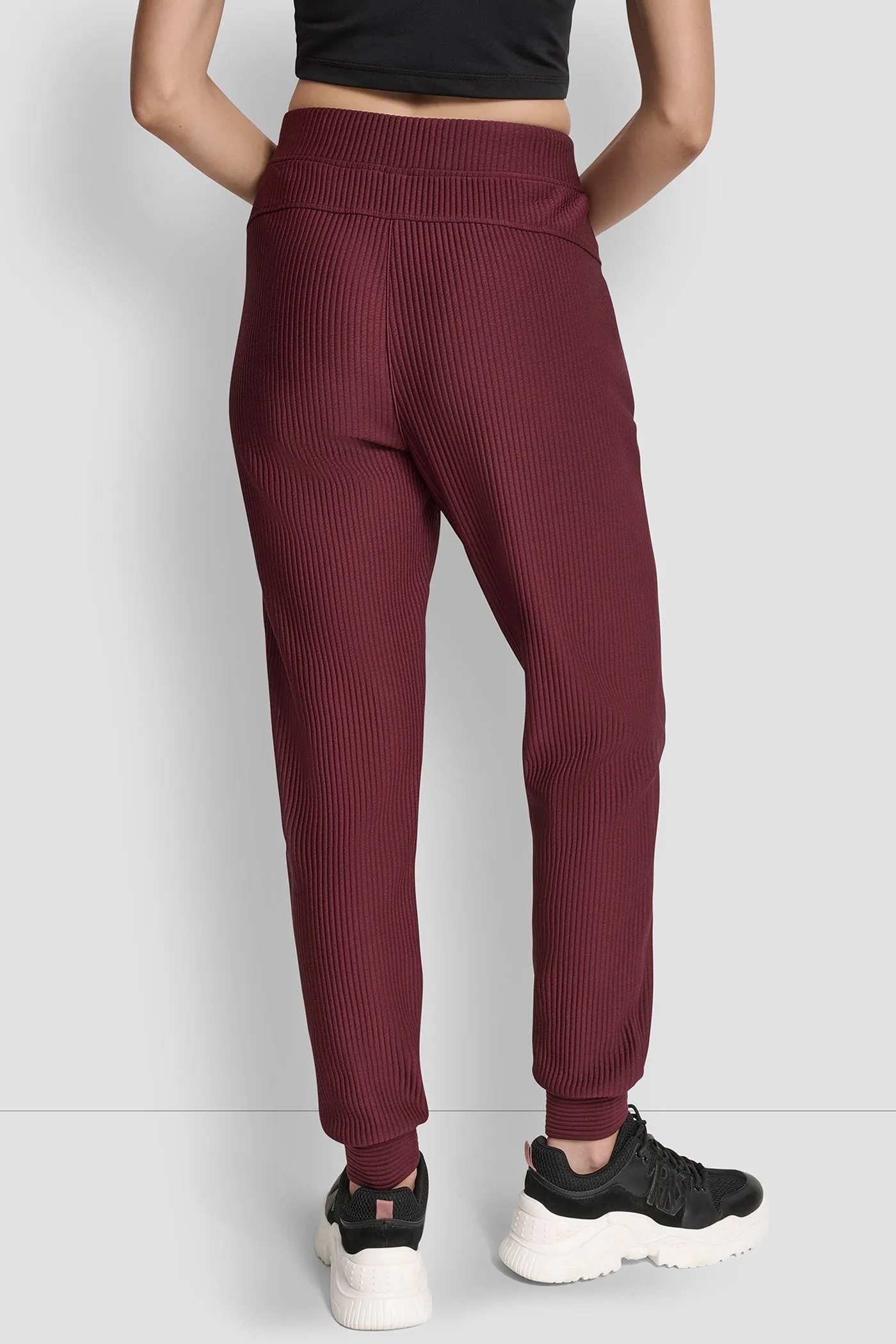 HIGH-RISE RIB-KNIT JOGGER sold by DKNY product image thumbnail 2