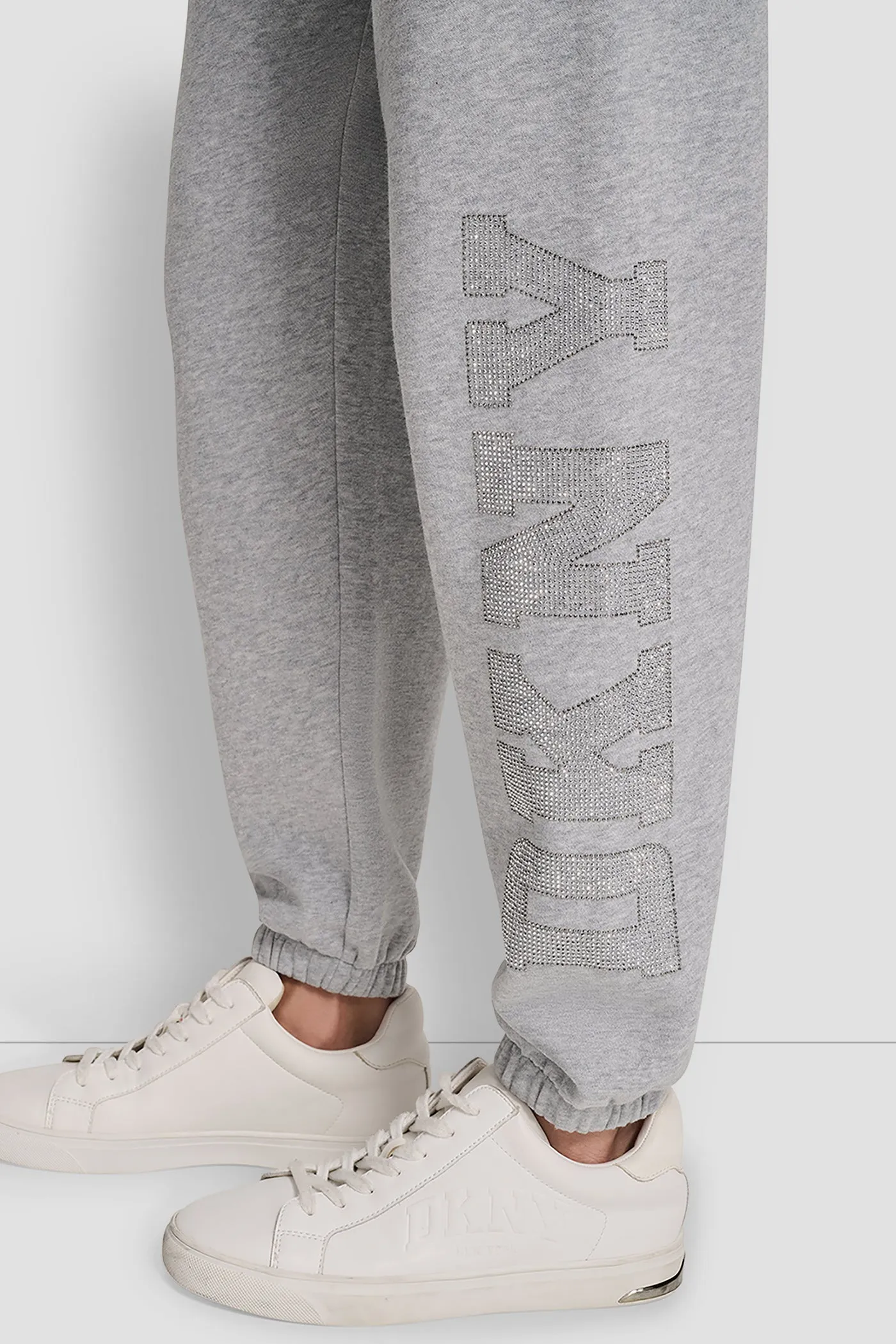 EXPLODED RHINESTONE VARISTY LOGO HIGH RISE RELAXED sold by DKNY product image thumbnail 4