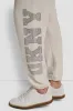 EXPLODED RHINESTONE VARISTY LOGO HIGH RISE RELAXED sold by DKNY