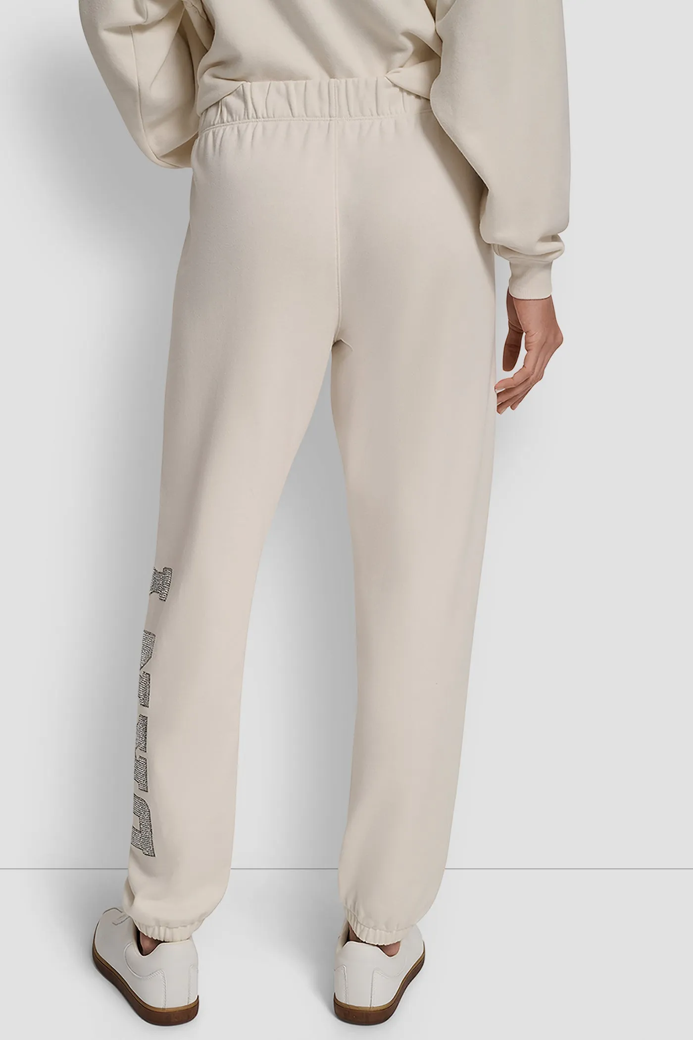 EXPLODED RHINESTONE VARISTY LOGO HIGH RISE RELAXED sold by DKNY product image thumbnail 2