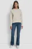 LONG SLEEVE RHINESTONE CREW NECK SWEATER sold by DKNY