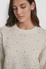 LONG SLEEVE RHINESTONE CREW NECK SWEATER sold by DKNY