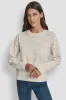 LONG SLEEVE RHINESTONE CREW NECK SWEATER sold by DKNY