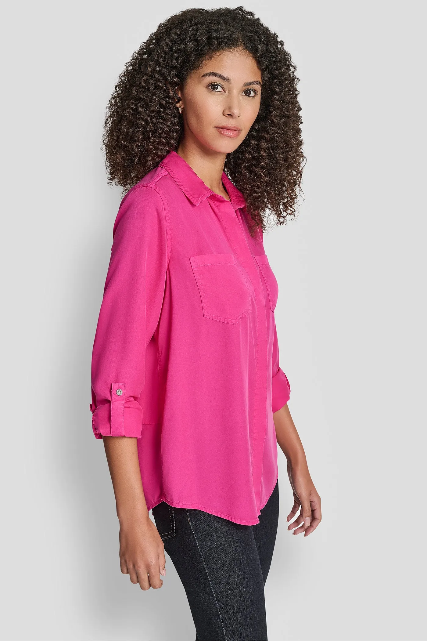 SPLIT BACK BUTTON FRONT WITH ROLL TAB sold by DKNY product image thumbnail 3
