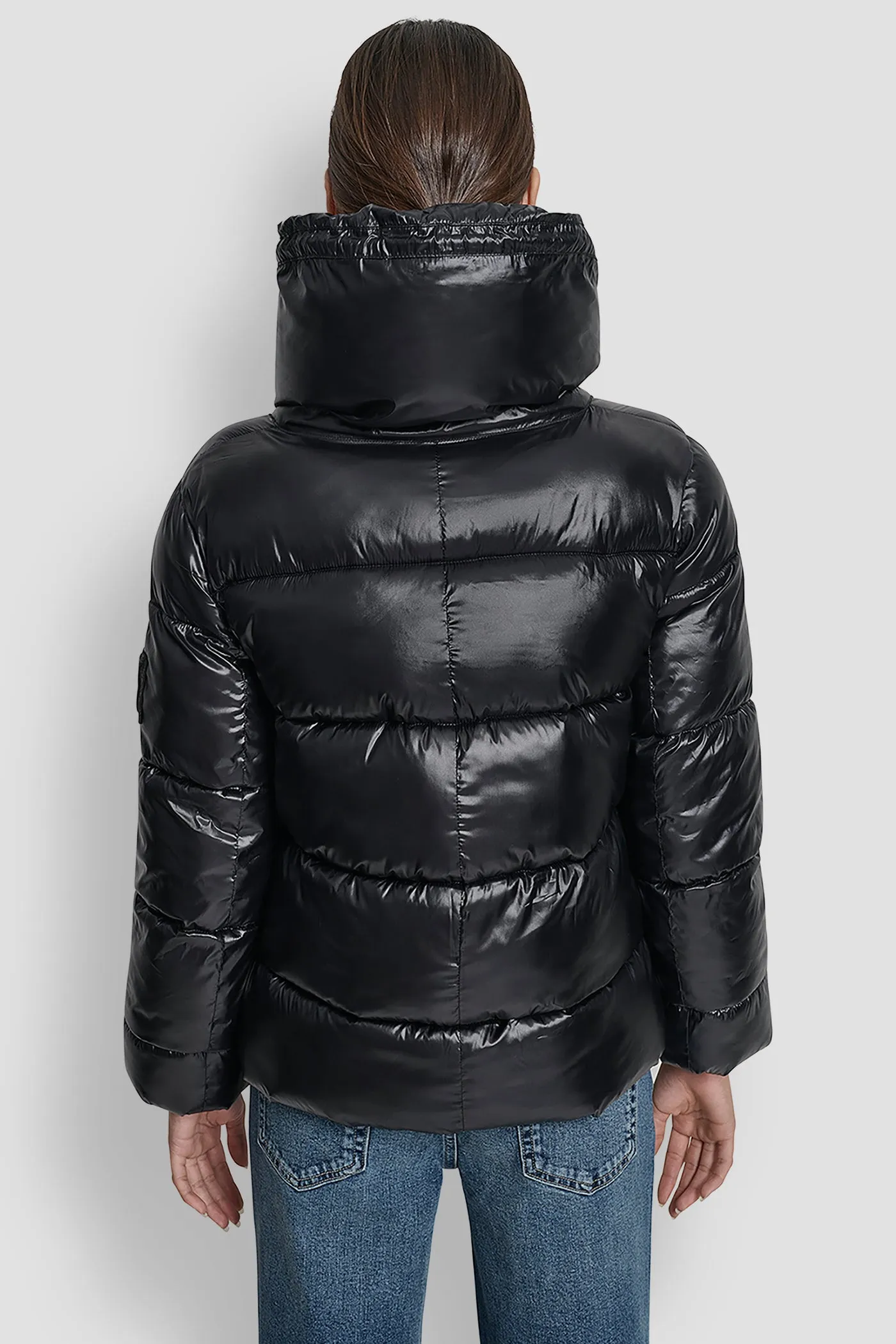 FUNNEL-NECK LIGHTWEIGHT PUFFER JACKET sold by DKNY product image thumbnail 2