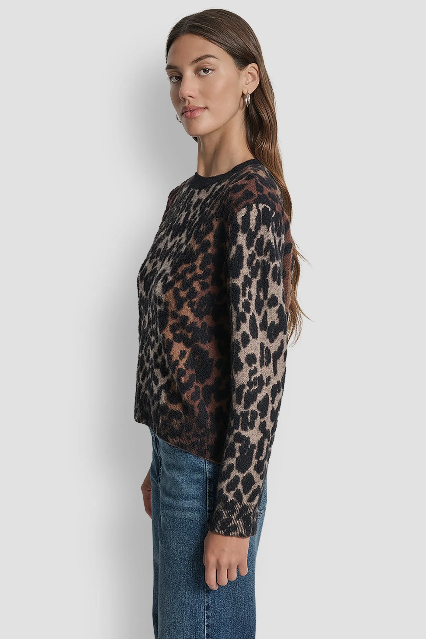LEOPARD OMBRÉ SWEATER sold by DKNY product image thumbnail 3