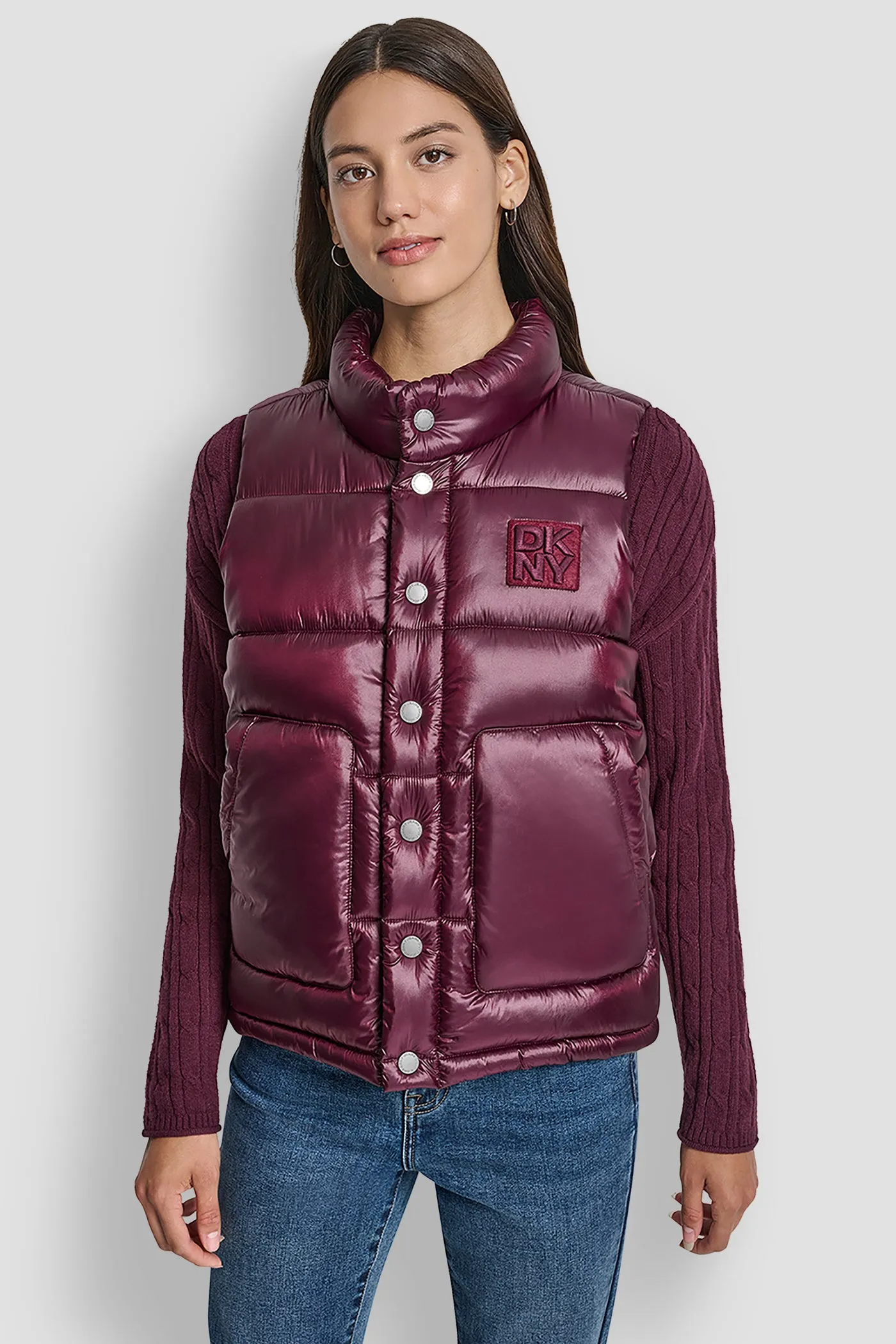 LOGO-EMBROIDERED PUFFER VEST sold by DKNY product image thumbnail 5