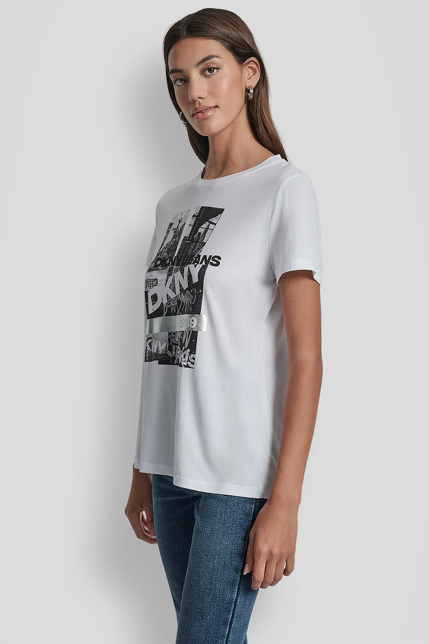 EMBELLISHED LOGO PHOTOGRAPHIC TEE sold by DKNY product image thumbnail 3