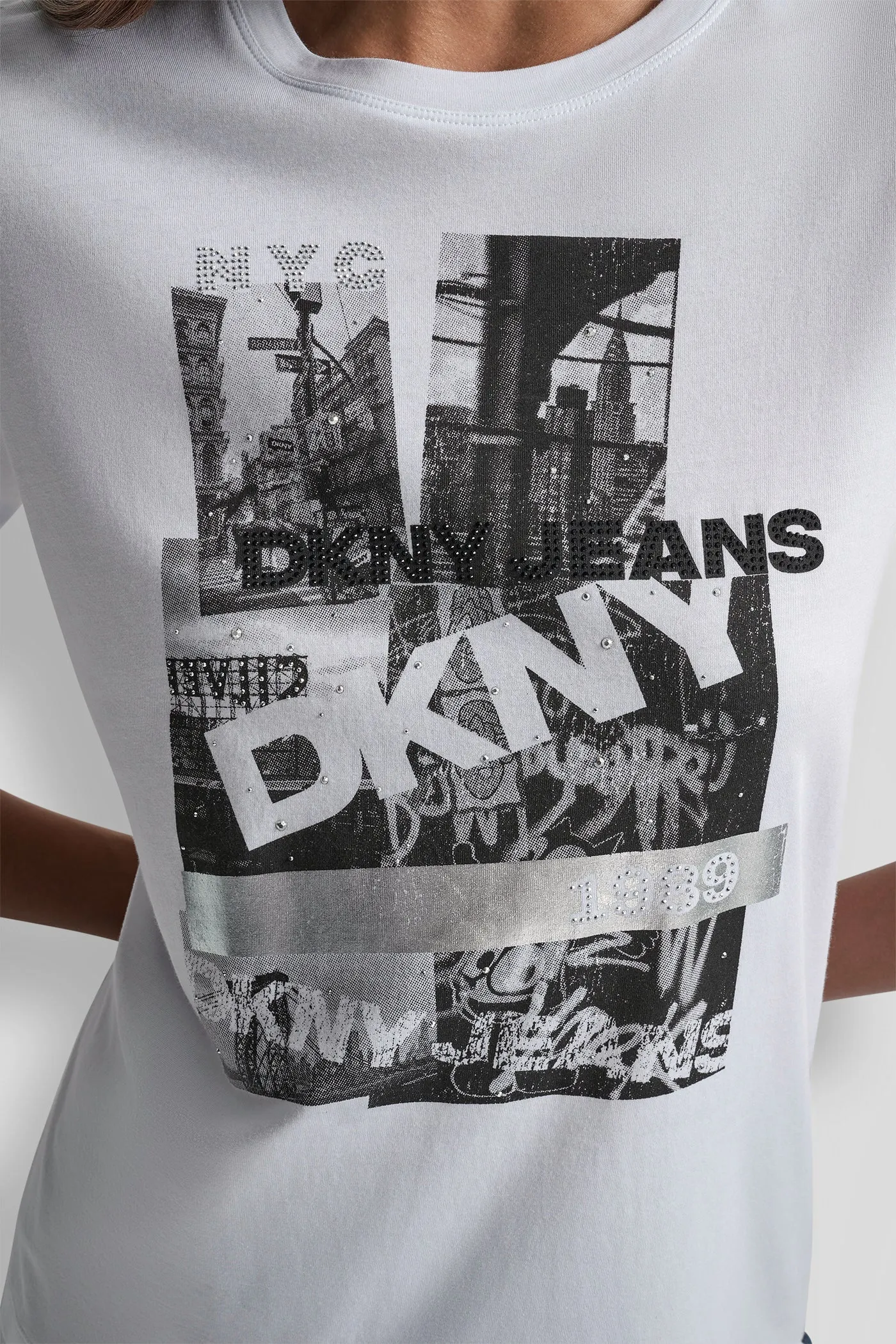 EMBELLISHED LOGO PHOTOGRAPHIC TEE sold by DKNY product image thumbnail 4