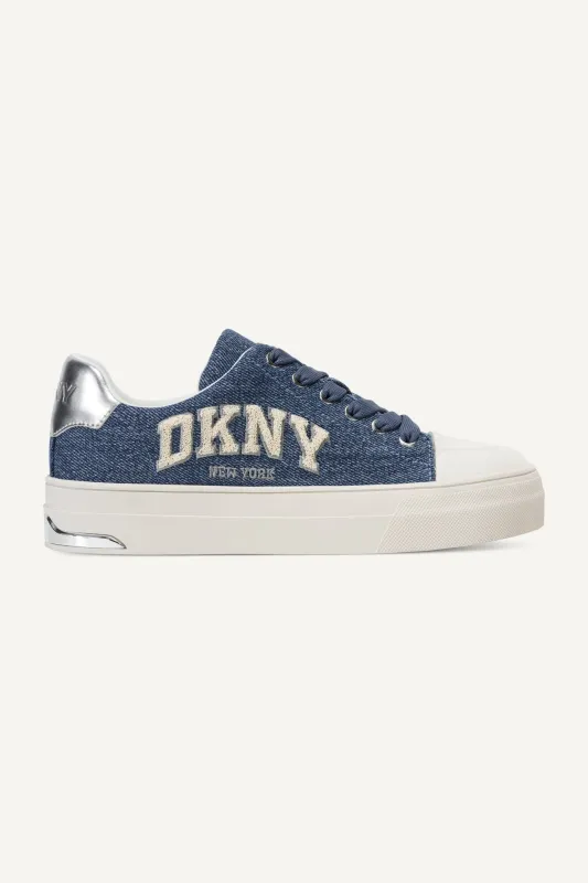YORK DENIM LACE UP SNEAKER sold by DKNY