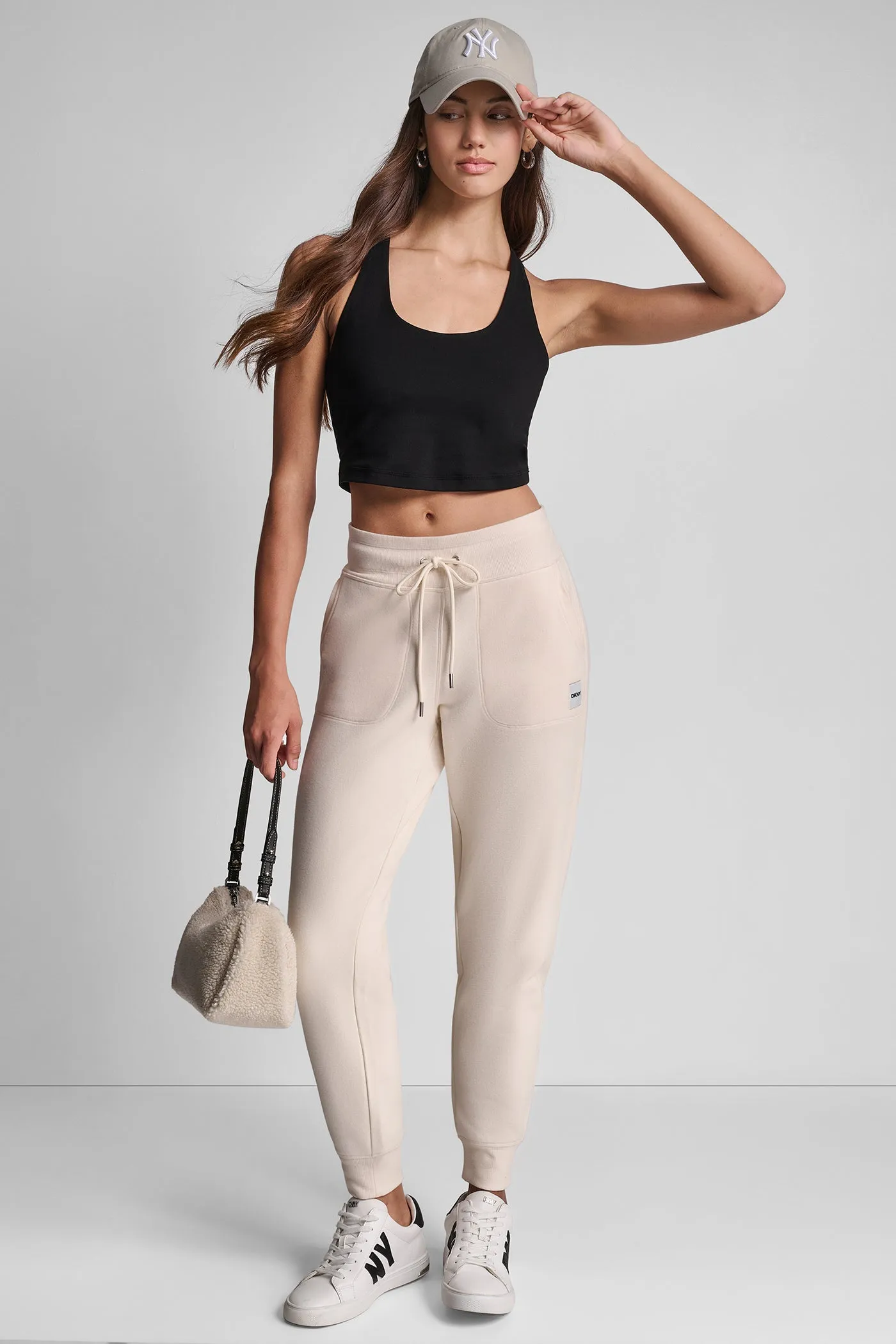 HIGH-RISE LOGO-EMBELLISHED JOGGER sold by DKNY product image thumbnail 5