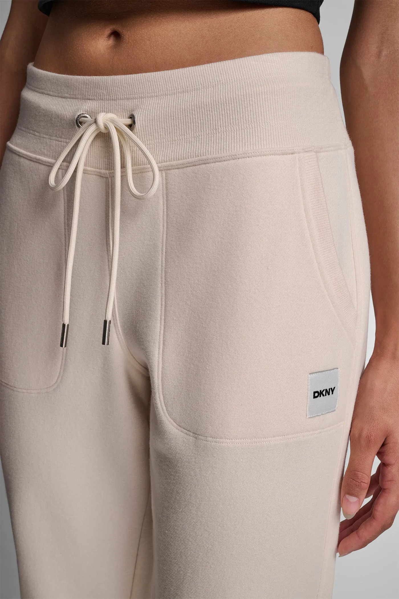 HIGH-RISE LOGO-EMBELLISHED JOGGER sold by DKNY product image thumbnail 4