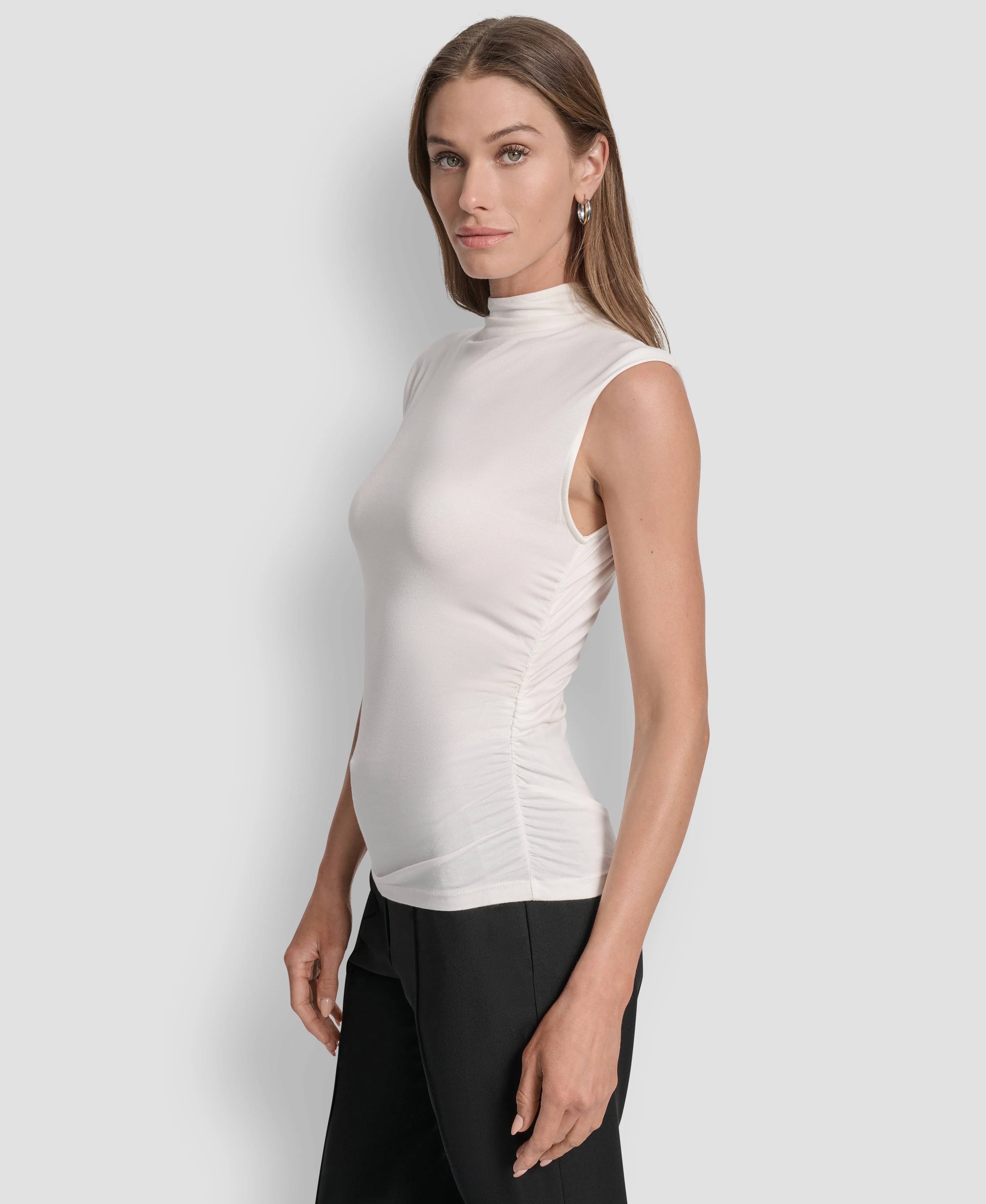 SLEEVELESS SIDE RUCHED TOP sold by DKNY product image thumbnail 3