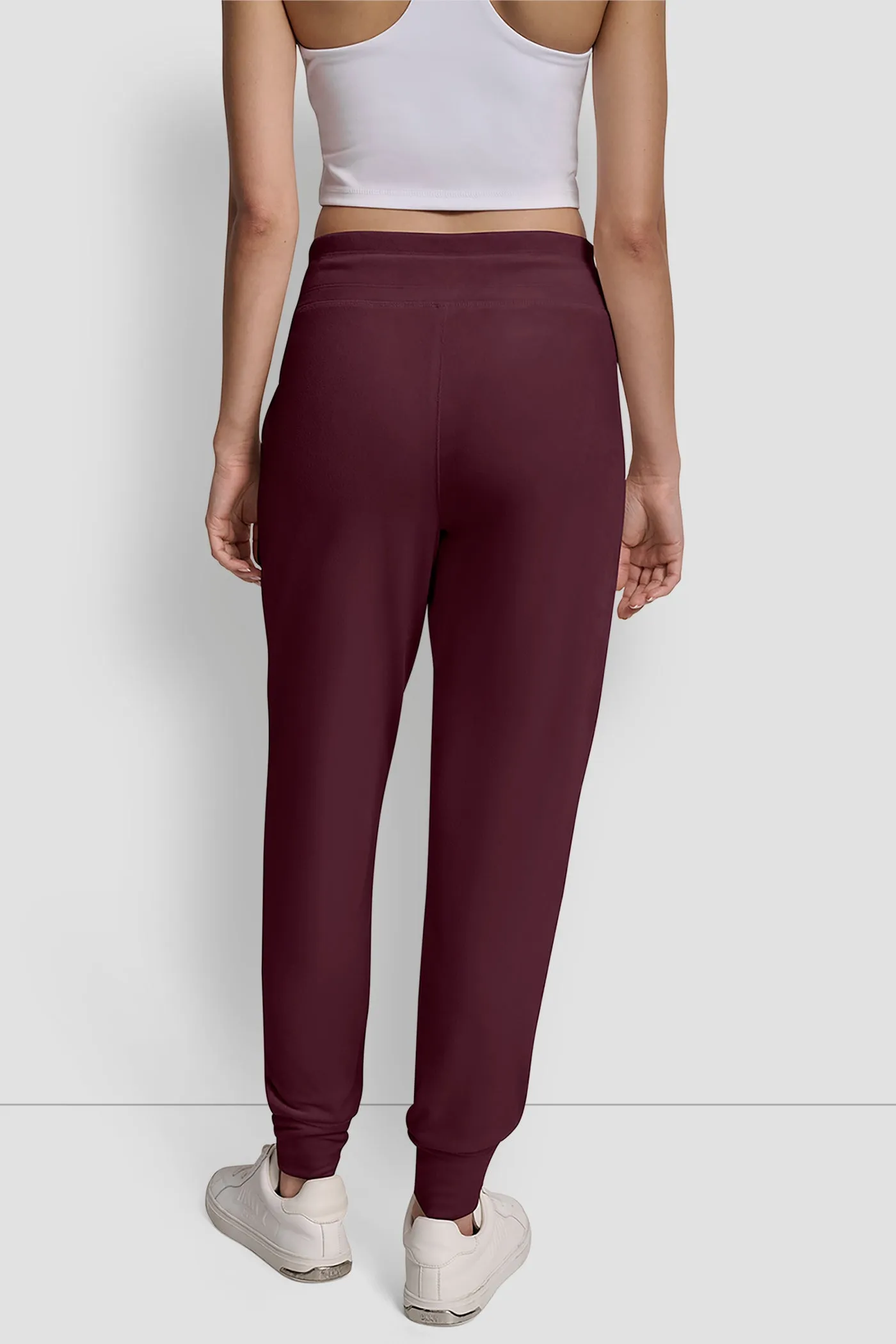 VELOUR HD EMBROIDERY LOGO SLIM FIT JOGGER sold by DKNY product image thumbnail 5