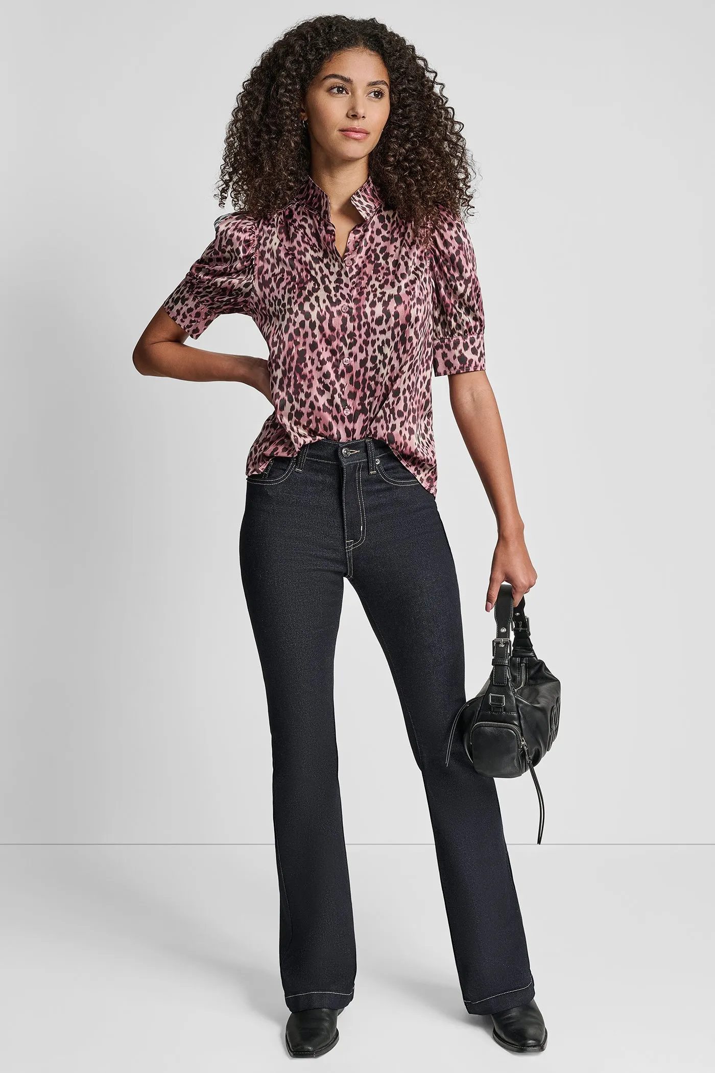 PUFF SLEEVE COLLARLESS SHIRT sold by DKNY product image thumbnail 5