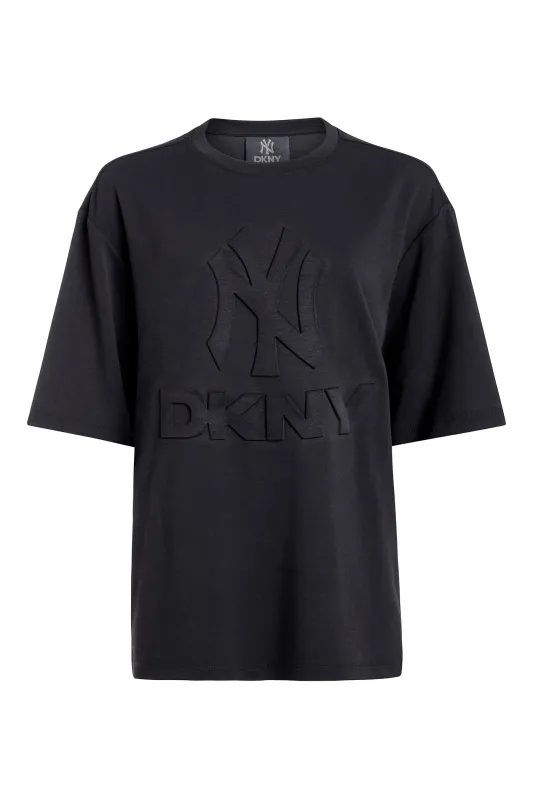 DKNY X YANKEES SHORT-SLEEVE EMBOSSED TEE sold by DKNY