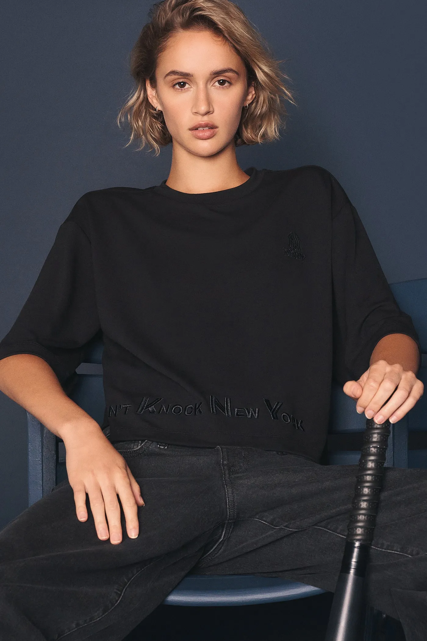 DKNY X YANKEES CROPPED TEE sold by DKNY product image thumbnail 2