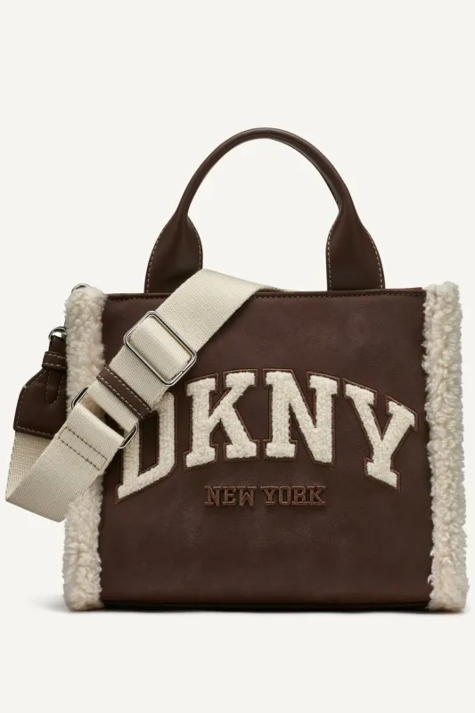 HADLEE SMALL CANVAS LOGO TOTE sold by DKNY