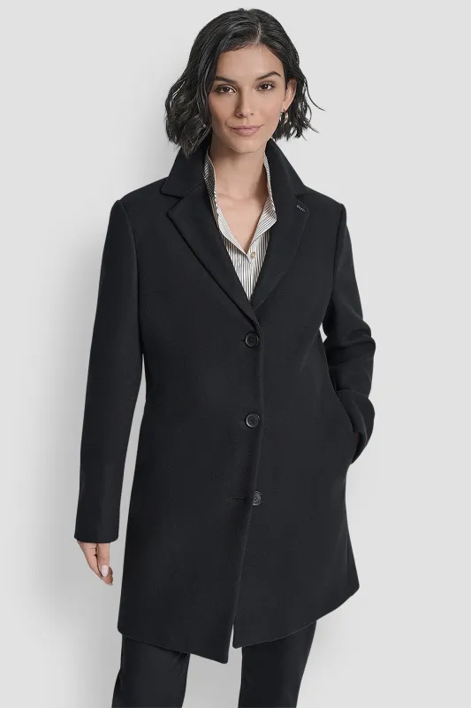 LONG SLEEVE BLAZER COAT sold by DKNY