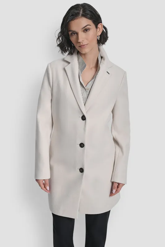 LONG SLEEVE BLAZER COAT sold by DKNY