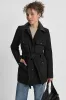 TIE WAIST CORDUROY JACKET WITH FAUX COLLAR sold by DKNY