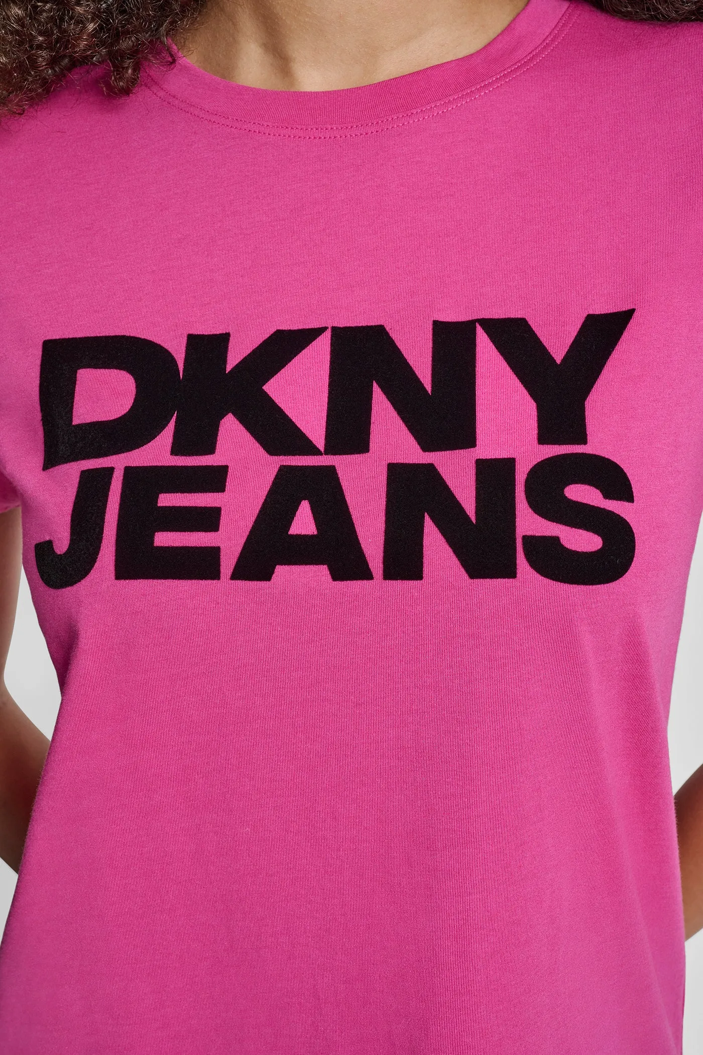 FLOCKED LOGO TEE sold by DKNY product image thumbnail 4