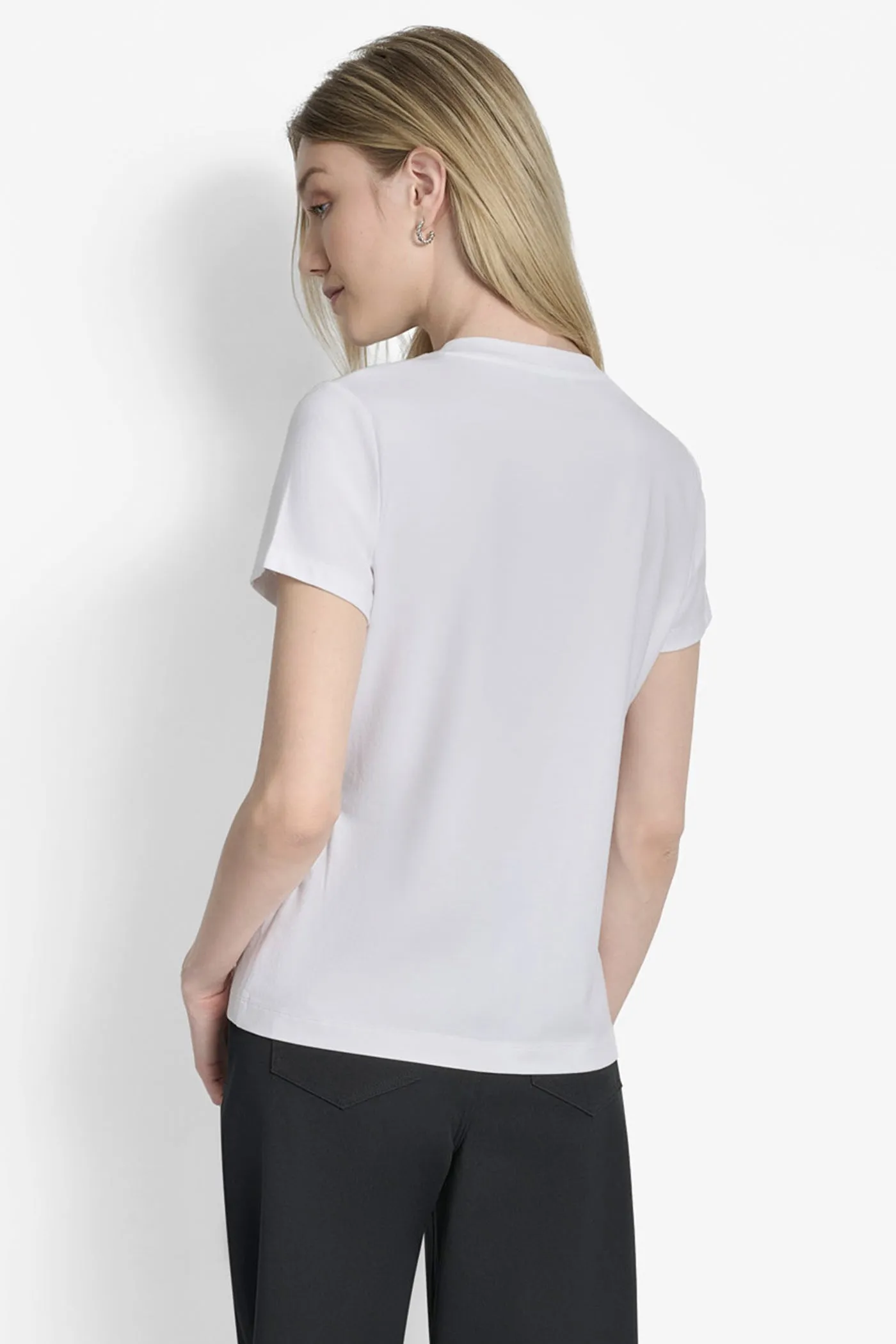 LOGO EMBELLISHED TEE sold by DKNY product image thumbnail 2
