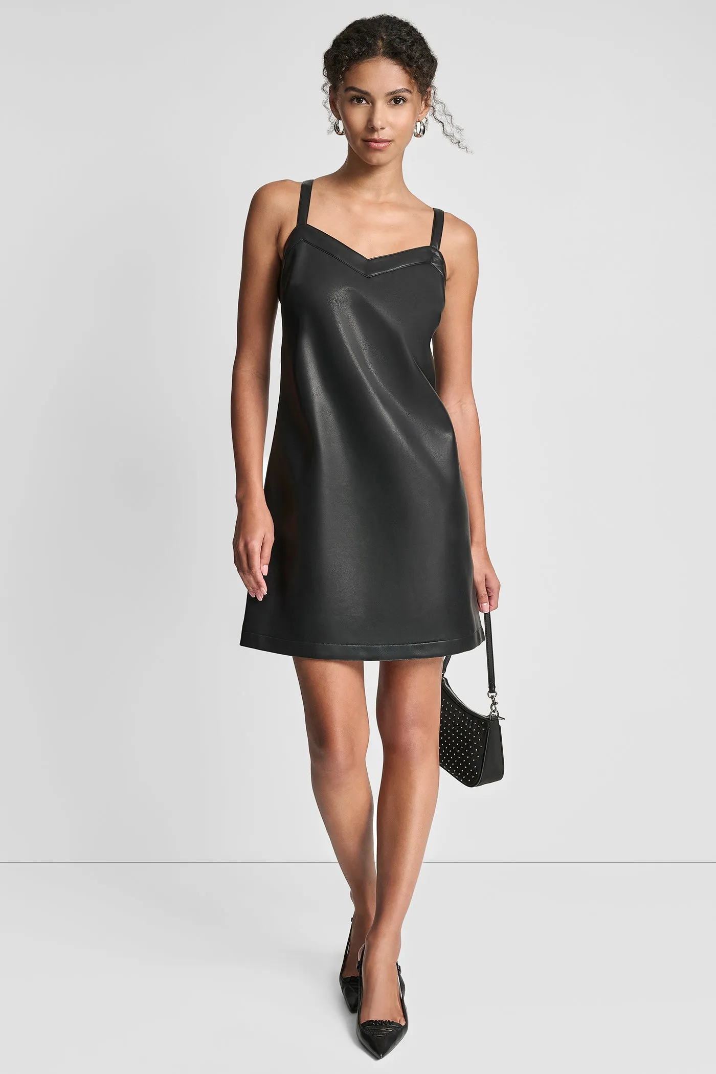 SLEEVELESS A-LINE MINI DRESS sold by DKNY