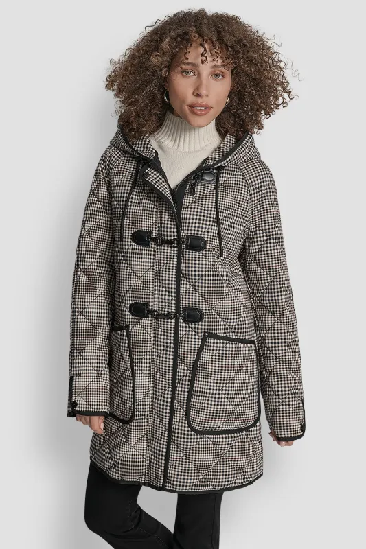QUILT COAT WITH TOGGLE sold by DKNY