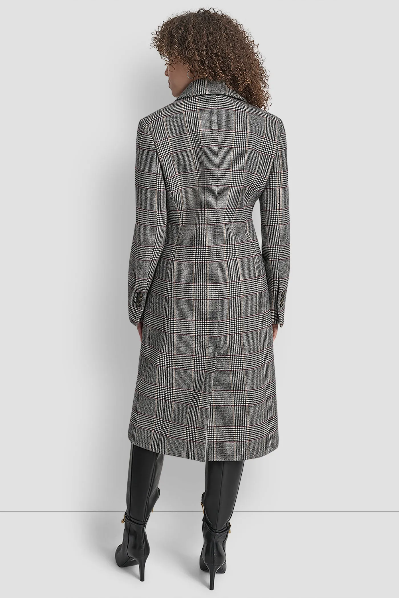 LONG PLAID JACKET sold by DKNY product image thumbnail 2