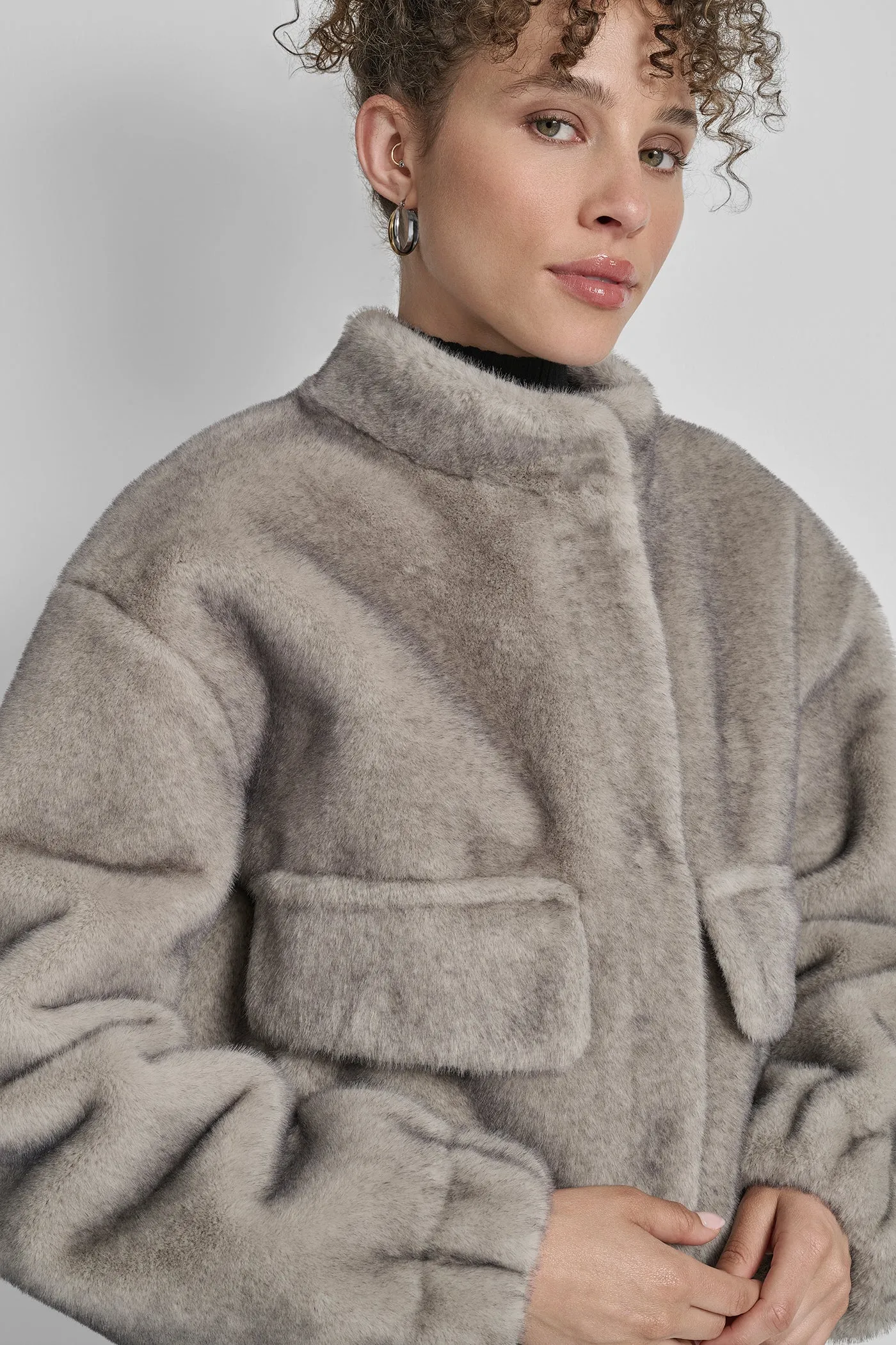 FAUX MINK BONDED SHEARLING sold by DKNY product image thumbnail 4