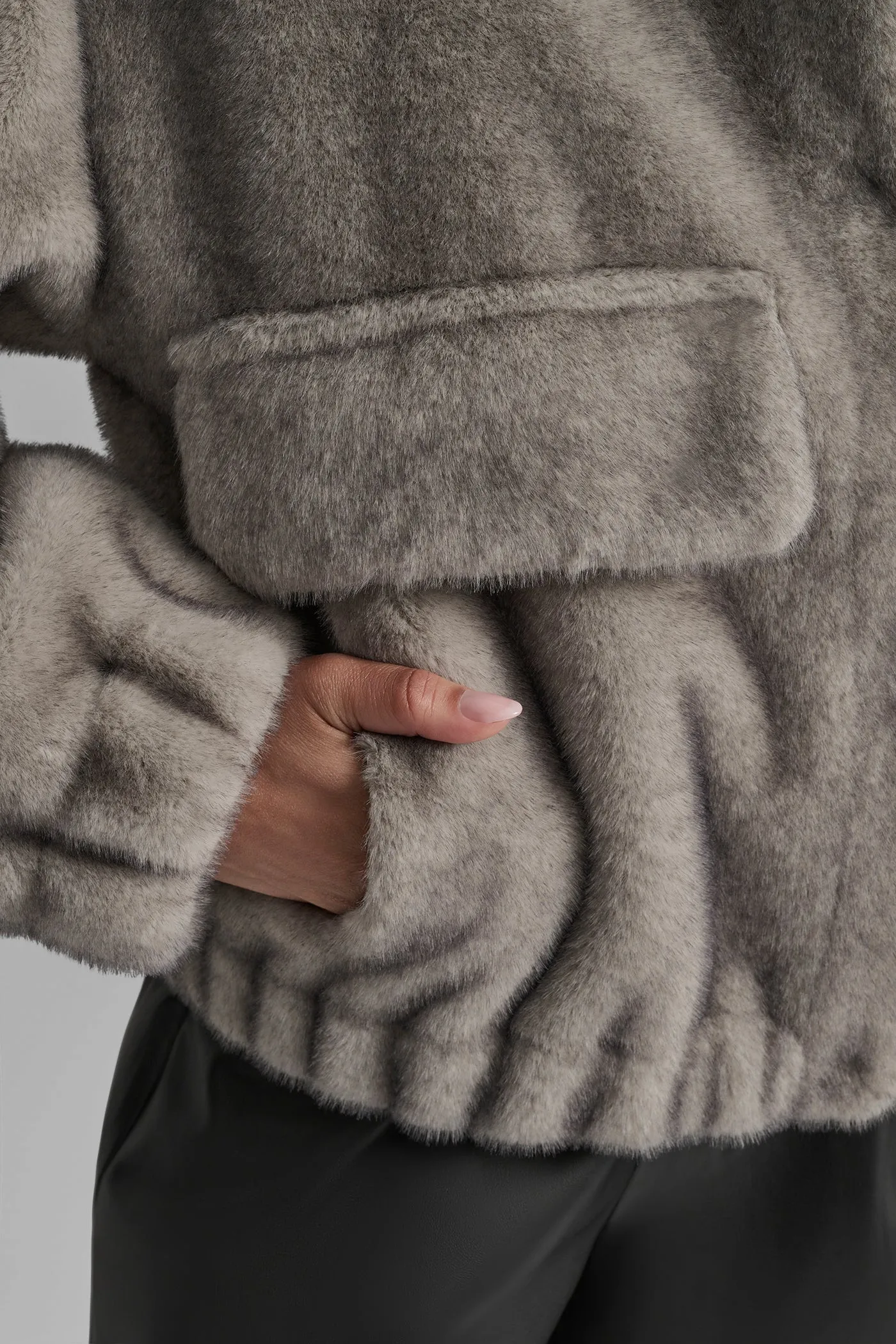 FAUX MINK BONDED SHEARLING sold by DKNY product image thumbnail 5