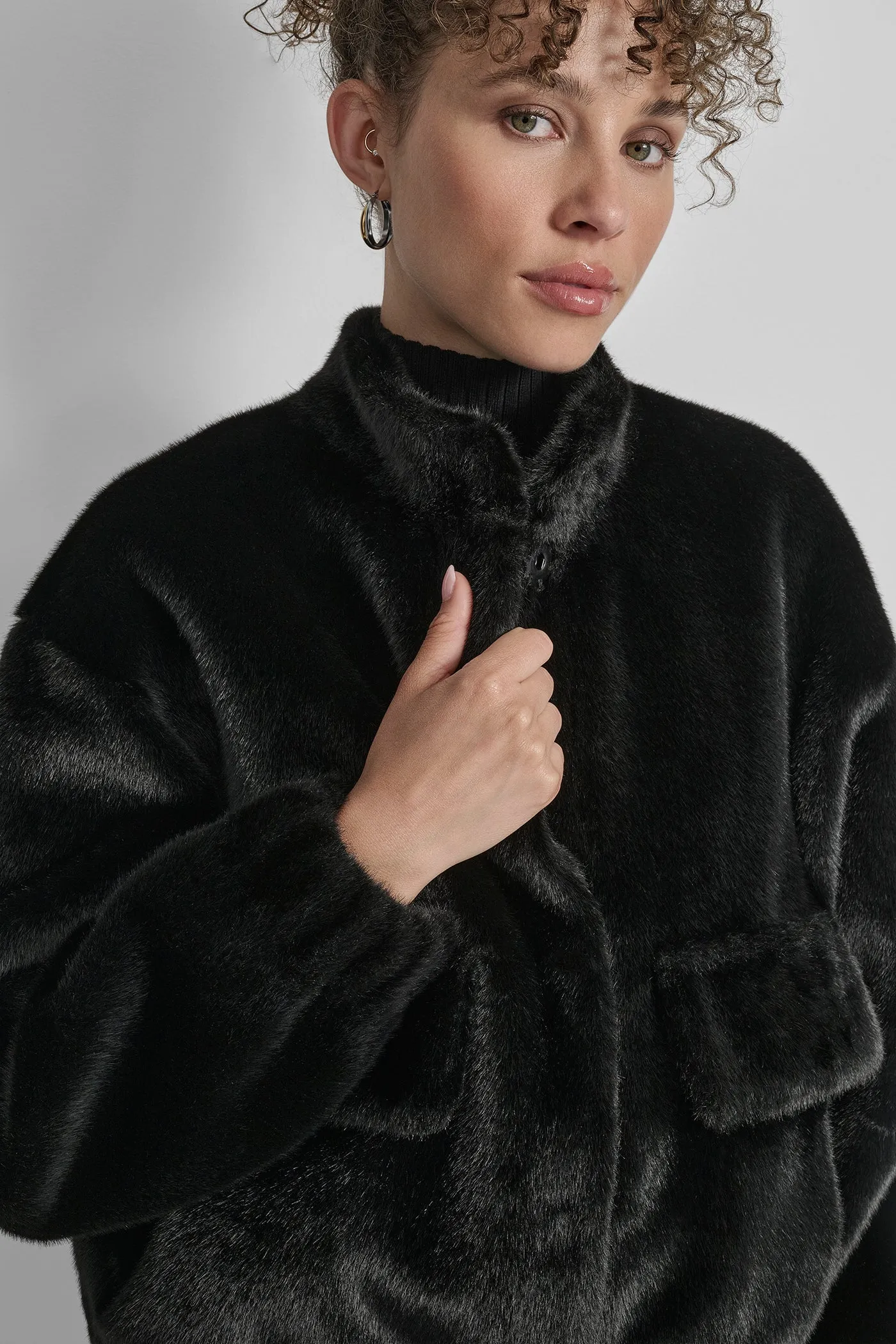 FAUX MINK BONDED SHEARLING sold by DKNY product image thumbnail 5