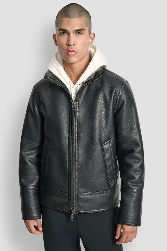 FAUX FUR LINED JACKET made by DKNY