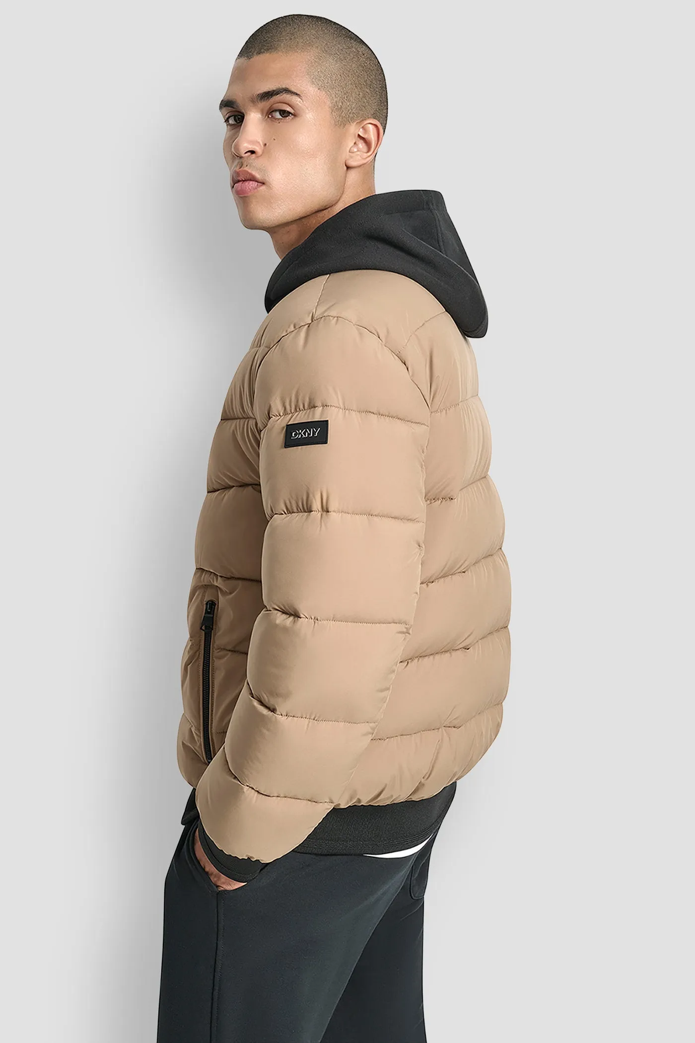 STRETCH BOMBER JACKET sold by DKNY product image thumbnail 3