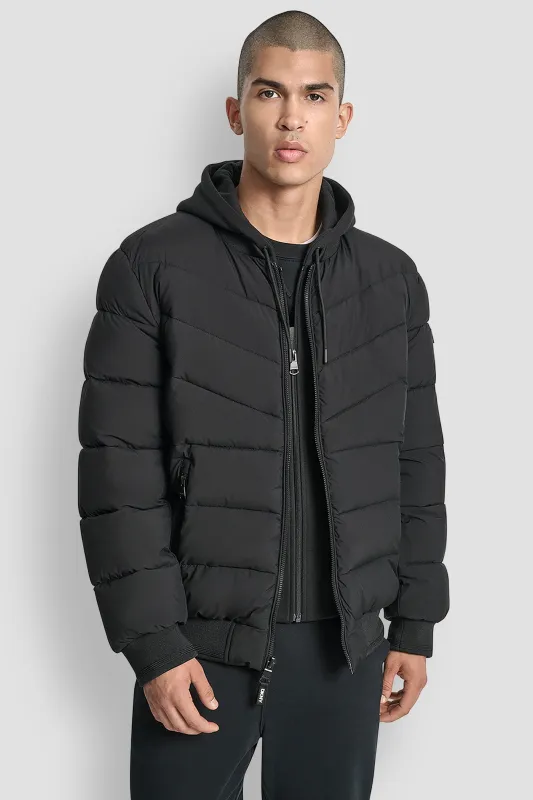 STRETCH BOMBER JACKET sold by DKNY