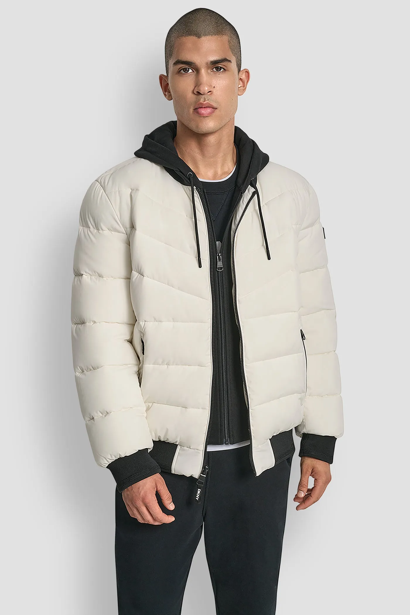 STRETCH BOMBER JACKET sold by DKNY product image thumbnail 4