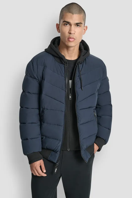 STRETCH BOMBER JACKET sold by DKNY