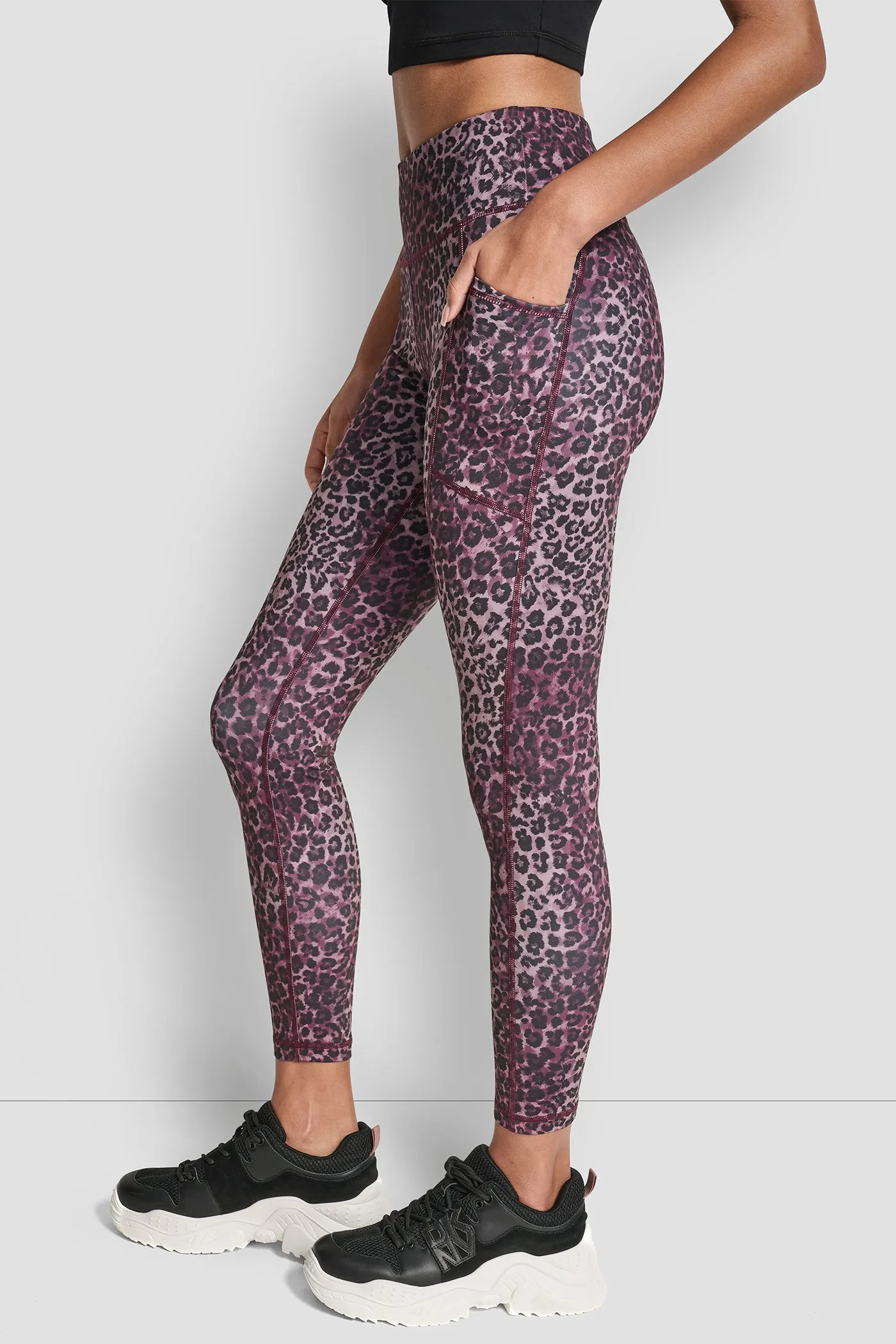 MID-RISE LEOPARD 7/8-LENGTH LEGGING sold by DKNY product image thumbnail 3