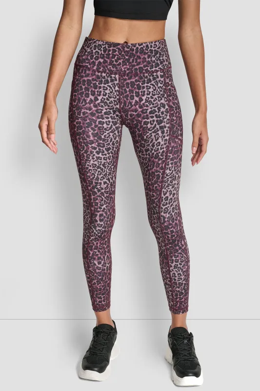 MID-RISE LEOPARD 7/8-LENGTH LEGGING sold by DKNY