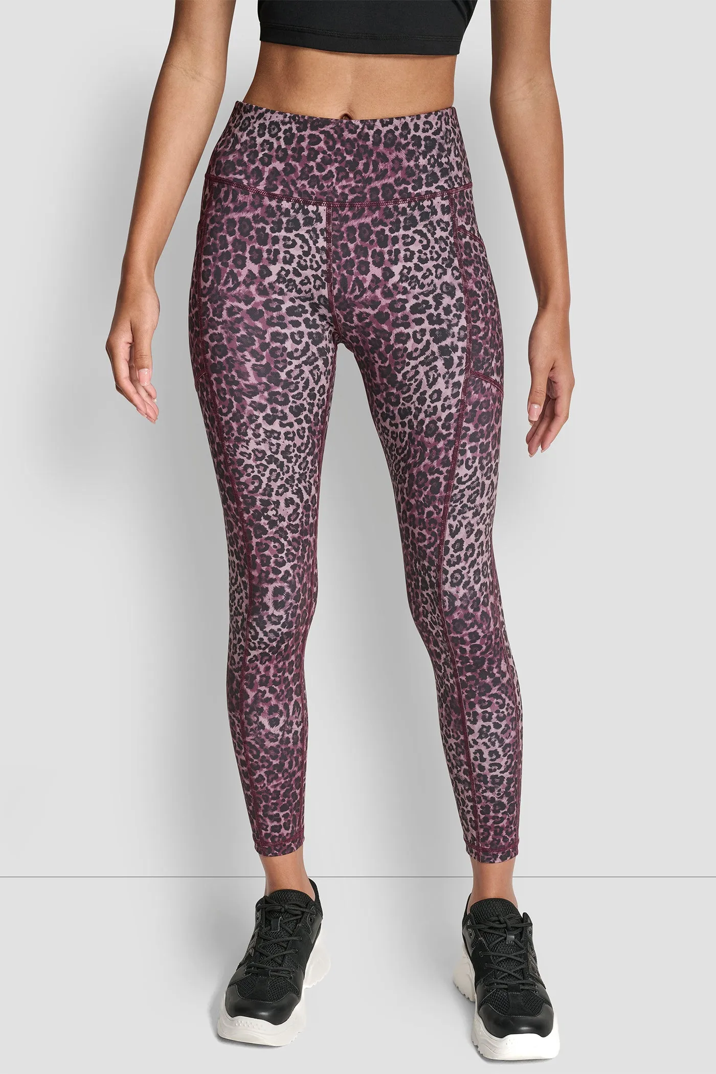 MID-RISE LEOPARD 7/8-LENGTH LEGGING sold by DKNY